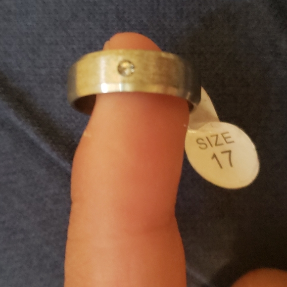 3 for 39 INOX Stainless Steel Unisex Diamond Ring - Picture 1 of 3